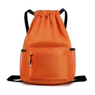 Drawstring Backpack Women's Simple Travel Backpack Large Capacity Oxford Cloth Sports Fitness Bag Dry and Wet Separate Swimming Bag
