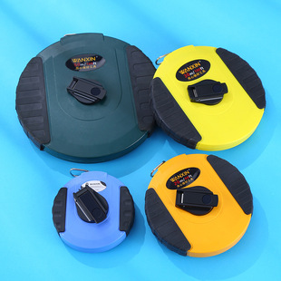 Leather tape fiber tape meter 20 30 50 100 m tape high precision wear-resistant land measuring linen ruler