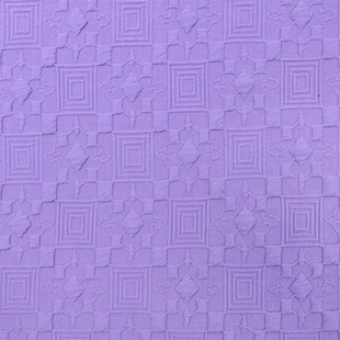 Diamond lattice knitted jacquard fabric 300g polyester ammonia cotton jacquard air layer thickened warm clothing fabric