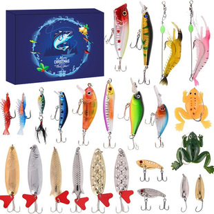 Cross-Border Christmas Outdoor Survival Tool Gift Box, Mountaineering and Camping Survival Set, Christmas Fishing Calendar Blind Box