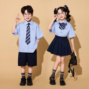 Primary School Students' Chorus Uniforms, Performance Uniforms, Kindergarten Shirts, Opening Ceremony Dance Uniforms, College Style Performance Uniforms, Class Uniforms