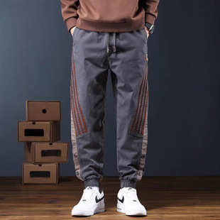 Pants men's autumn and winter men's casual pants men's sports pants men's overalls men's pants 2024 new fashion stitching