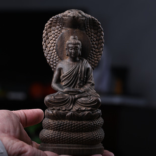 Wholesale Vietnam Chenxiang Sakyamuni Snake Buddha Home Furnishing Living Room Desk Decoration Buddha Figure Sculpture