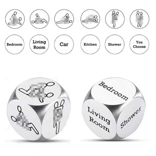 Cross-border Hot Decision Dice Stainless Steel Material Valentine's Day Gift Date Night Personality Gift Christmas Gift