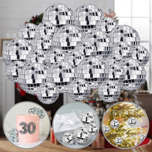 Disco Disco Mirror Ball Bare Ball Christmas Wedding Dance Music Festival Birthday Party Cake Decoration Ornaments