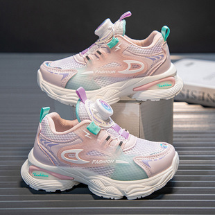 Children's shoes 2024 spring new fashion mesh shoes boys sneaker comfortable soft bottom boys and girls student shoes