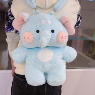 New online celebrity plush pig bag plush toy backpack backpack cute decorative doll shoulder bag backpack