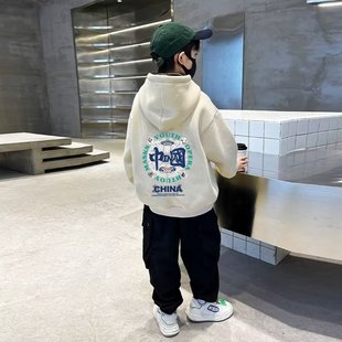 Fashion Hooded Sweatshirt for Boys and Girls Students 2024 Spring and Autumn Casual Loose Korean Ins Trendy Brand Street Fried Cool