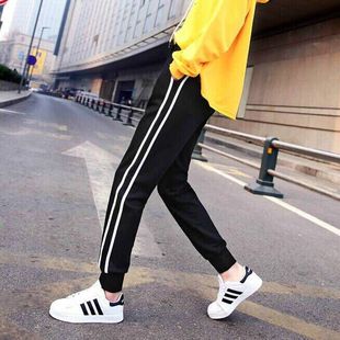 Stall summer fat breathable stretch plus size sports ankle-tied pants drawstring pants men's sports pants work pants men's pants