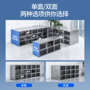 Stainless steel shoe cabinet dust-free purification workshop staff shoe stool food factory laboratory locker single-sided shoe cabinet