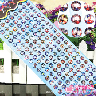 160 Children Cartoon Crystal Diamond Sticker Princess Elsa Boy Ultraman Hot Gem 3D Sticker