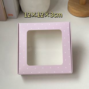 Ins Sausage Loop Hair Accessories Window Gift Box in stock Cute Jewelry Wear Armor Packaging Paper Box Transparent Flying Machine Box