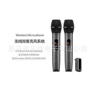 Universal Wireless Microphone One Drag Two UHF Professional Live KTV Outdoor Performance Stage High Sound Quality Universal Microphone