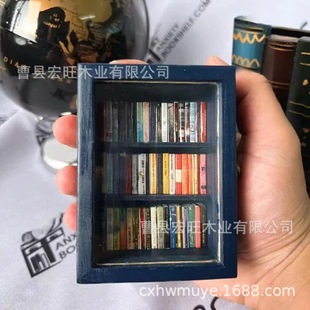 Трансграничный Amazon Wooden Pocket Anxiety Bookshelf Креативный подарок декомпрессионная книжная полка