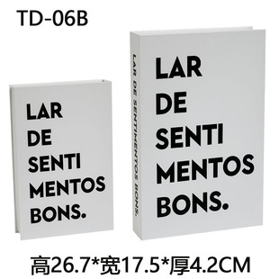Modern Fashion English Folding Fake Book Coffee Living Room Soft Decoration Book Ornaments Photo prop book Simulation Book Cross-border