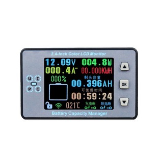 VAC8710F \ 2,4 "Цветной экран Беспроводная батарея Напряжение Ток Температура Измеритель емкости Кулон-метр для RV Электромобиль