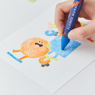 FLOWER MONACO Flower Bud Children Pammy Silky Crayon Painting Brush Kindergarten Graffiti Enlightenment Toy