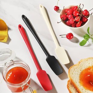 New silicone long spatula jam spatula cream spatula cake spatula integrated butter baking tool