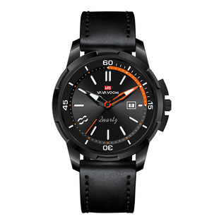 2025 New Cross-border Amazon Men's Belt European and American Business Simple Calendar Waterproof Luminous Quartz Watch