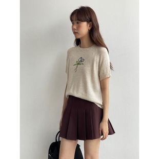 [Main Recommendation Seoul Private School Pleated Skirt] High Waist Slim A-Line Jk Short Skirt Women's Summer New Skirt N127B