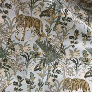 Brocade Jacquard tiger yarn-dyed brocade clothing fabric dress suit jacquard dress vest fabric