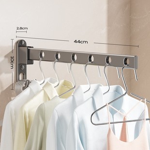 Folding Drying Rack Wall Hanging Punch-free Toilet Balcony Drying Clothes Indoor Clothes Drying Pole Bathroom Invisible Drying Rack
