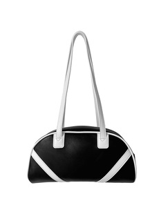 South Korea Underarm Bag Women's Niche Design Contrast Color Stitching Portable Shoulder Bag Women's High-end New Commuter Bag