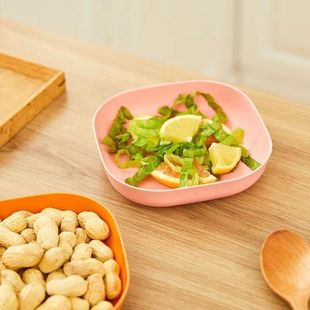 Cartoon Bear Spit Bone Household High-end Dining Table Garbage Dish Cute Plastic Small Dried Fruit Bone Dish Dish