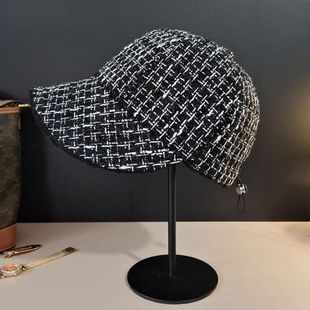 Chanel Style Showing Face Lamb Wool Cap Women's Autumn and Winter Korean Fashion Thickened Fleece-lined Warm Fisherman Cap Trendy