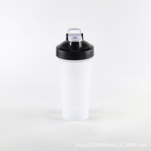 Factory Direct Supply 600ml Shaker Cup Protein Powder Milkshake Plastic Cup Outdoor Sports Fitness Advertising Gift Printing