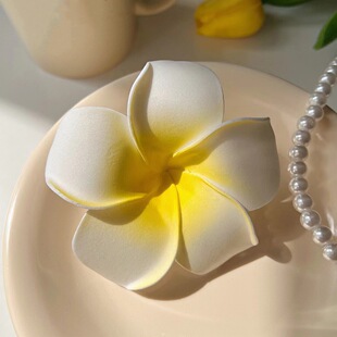 Egg Flower Headwear Artificial Flower Sweet Flower Hairpin Vintage Decorations Side Clip Bangs Clip Travel Seaside Clip