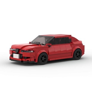 MOC building blocks compatible with Lego 87454 Leon Mk1 Cupra R children's educational assembled toy car model