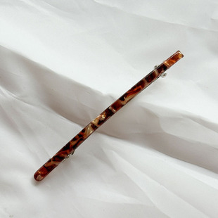 South Korea Vintage Simple Elegant Acetic Acid Spring Clip Back Head One-word Hair Clip Large Hairpin Pontail Clip Hair Accessories for Women