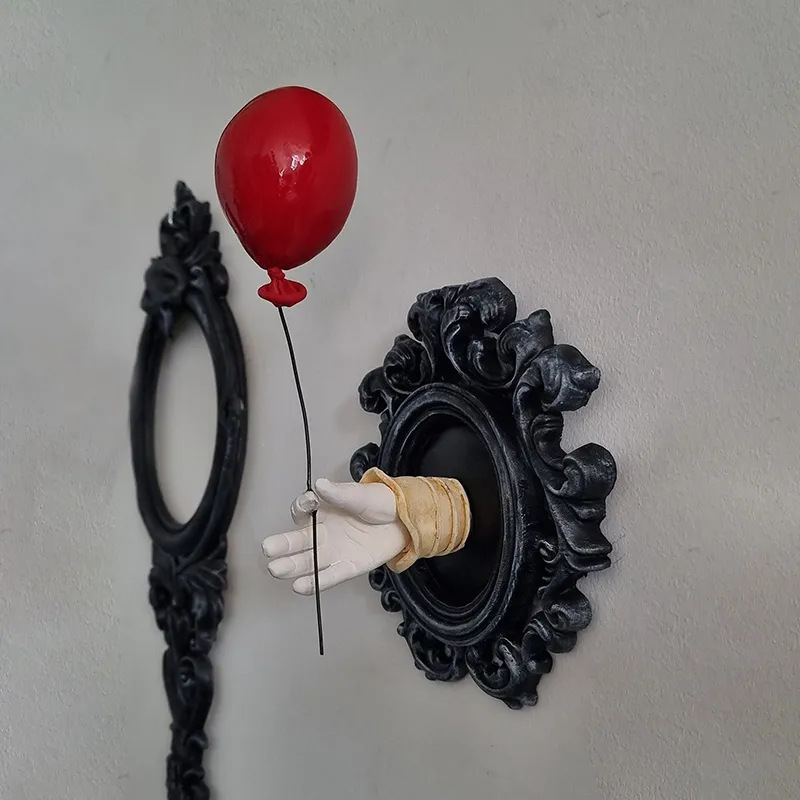 Cross-Border New Product Halloween Gothic Style Decorative Hand-Held Pendant Amazon Hot-Selling Hand-Held Balloon Ornament Skull