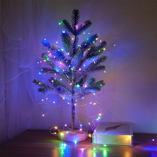 led copper wire string lamp copper wire lamp night market stall small colored lamp proposal decoration balloon string lamp wholesale