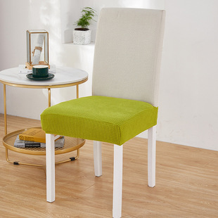 Cross-border new solid color corn velvet stool seat cover elastic hotel home living room seat stool cover wholesale