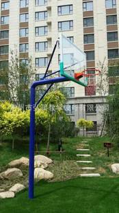 Outdoor movable standard basketball stand buried fixed ball stand school playground outdoor training competition basketball stand