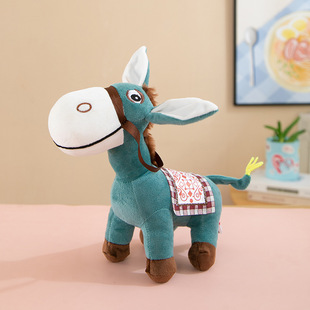Cartoon cute animal doll plush toy fair donkey doll children's day gift can be set LOGO