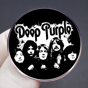 Deep Purple dark Purple band brooch British hard rock music pin metal alloy badge accessories