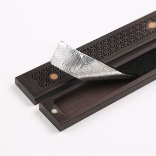 Violet sandalwood lotus pattern reed incense box solid wood hollow sandalwood incense burner ebony boxwood inlaid incense burner
