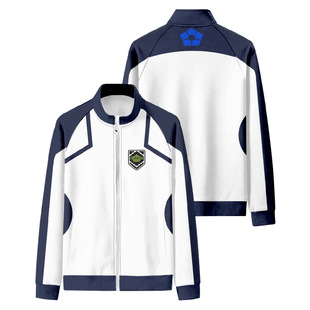 New Riman BLUELOCK blue prison sportswear school uniform 3D digital printing cardigan jacket factory direct sales