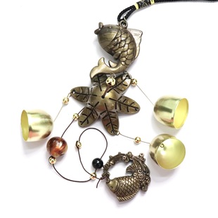 Foreign Trade Hot-selling Retro Alloy Wind Chime Butterfly Pisces Classical Home Scenic Spot Store Hanging Ornaments Gifts Wholesale