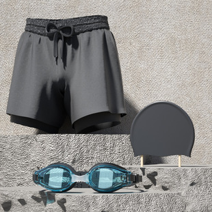 Meifanzhe swimming trunks men's breathable loose quick-drying men's swimming trunks boxer suit beach pants hot spring swimming trunks