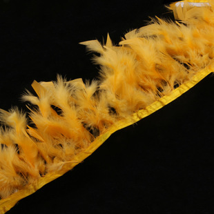 Factory direct fire piece feather cloth cloth edge diy feather accessories clothing accessories crafts decoration