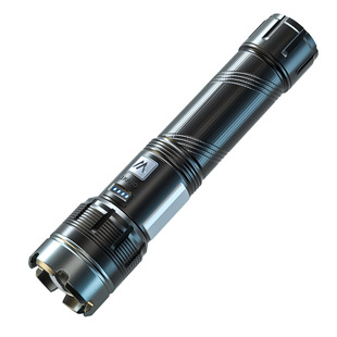 Outdoor Laser Flashlight Strong Light Zoom Outdoor Long-Range Multi-Function Electric Display Dry Lithium Battery Universal Long-Life Flashlight