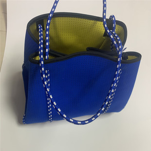 Factory Direct Diving Material Beach Bag Mummy Bag Women's Punched Fashion Shopping Bag Neoprene Bag