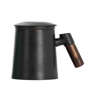 Ceramic tea separation tea cup with lid filter Cup personal dedicated office large capacity water cup printed logo