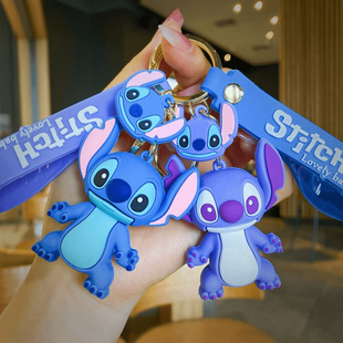 Cartoon Animation Stilwell Series Keychain Female Dropping Rubber Doll Bag Pendant Chain Cross-border Key Chain Wholesale