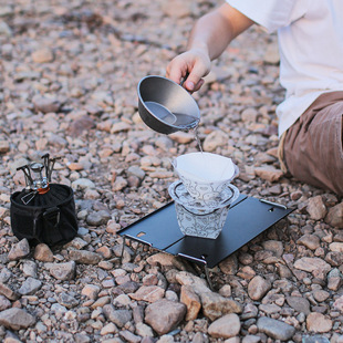 Outdoor ultra-light folding tableware portable Bowl dinner plate coffee filter funnel Cup multi-purpose combination tableware suit