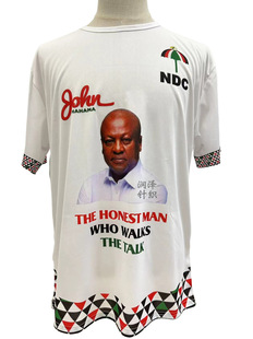 120g polyester election shirt disposable cheap presidential campaign t-shirt africa ghana election suit mozambique